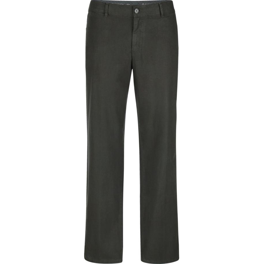 BABISTA linnen broeken olijf, Effen Groen