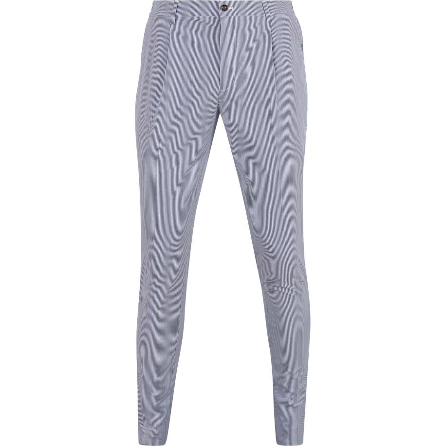 Suitable Chino Strepen Blauw Blauw