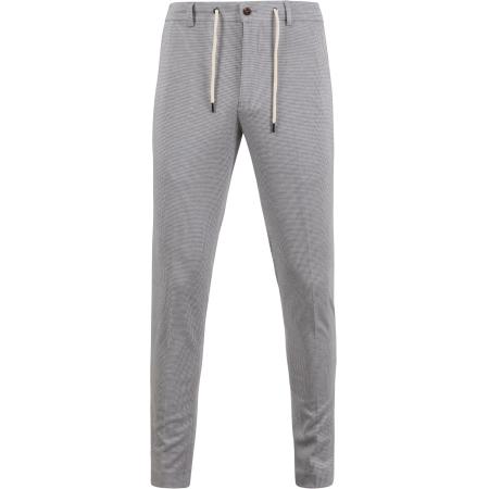 Suitable Pantalon Jersey Pied De Poule Grijs