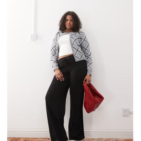 COLLUSION Plus Yogabroek in zwart