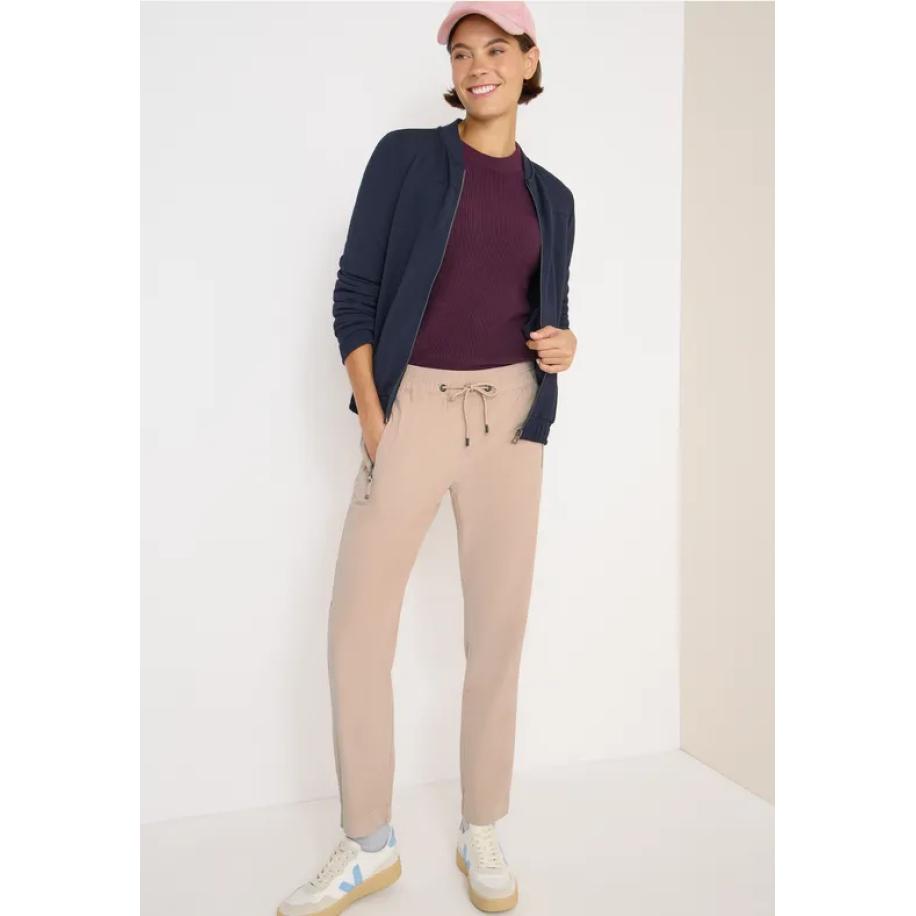 CECIL Comfortabele corduroy broek Bruin