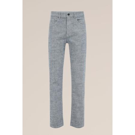 WE Fashion Heren regular fit broek - Regular fit - Grijs - Katoen - Maat: 36/32