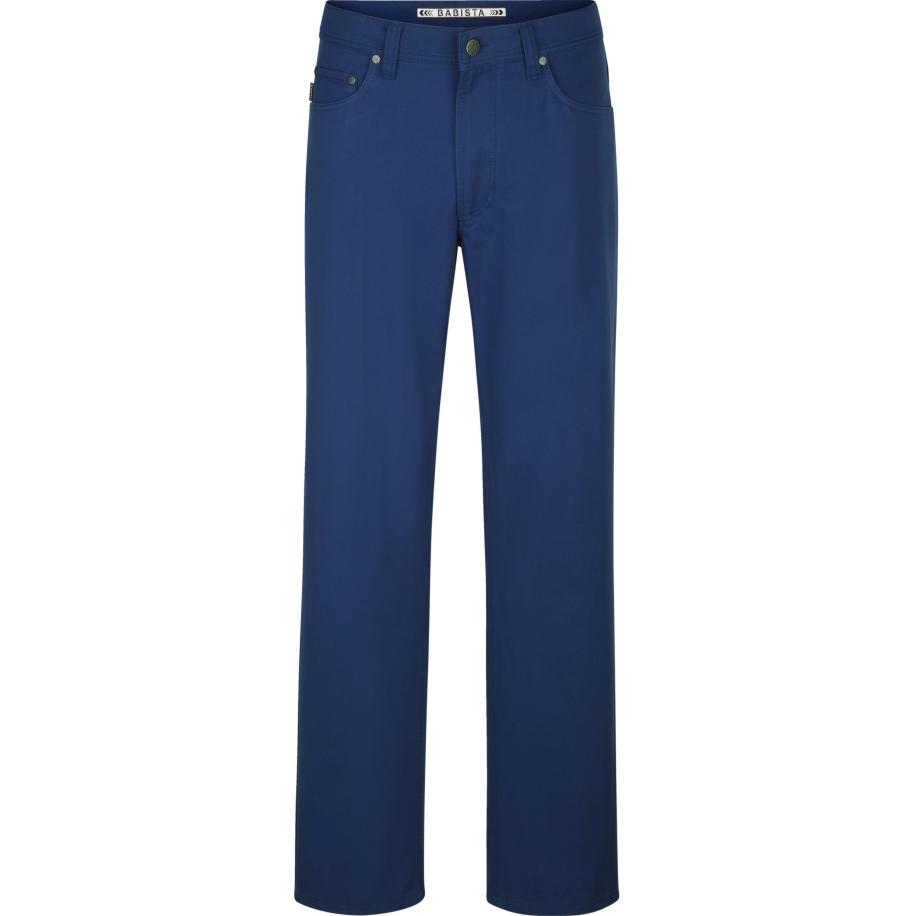 BABISTA Broek koningsblauw, Effen Blauw