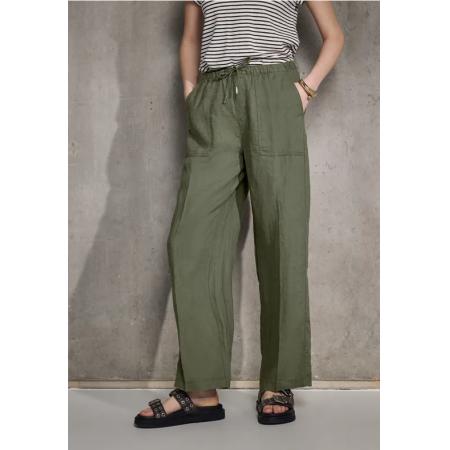 Street One Linnen broek met rechte pijpen