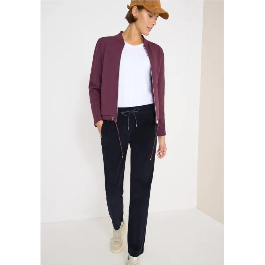 CECIL Comfortabele corduroy broek Blauw