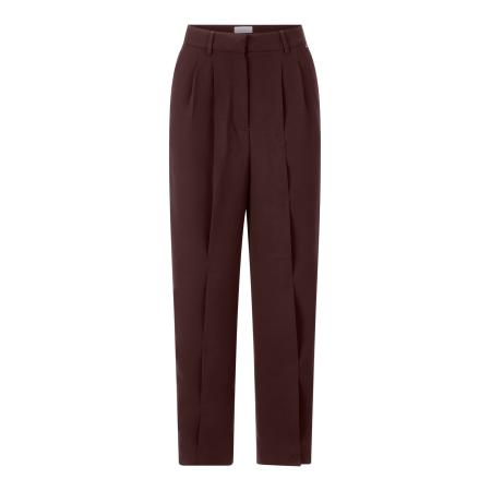 Rich & Royal Rich & Royal Bandplooibroek chocoladebruin