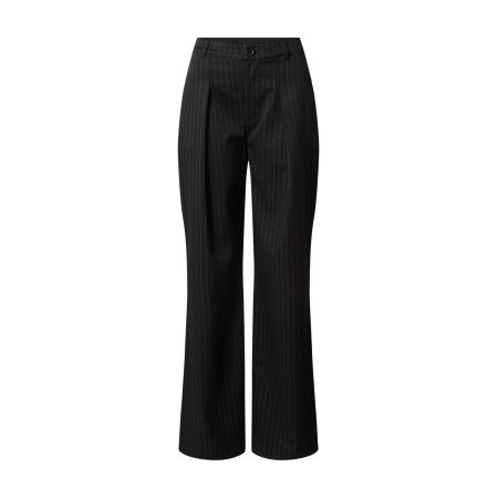 ABOUT YOU Ema Louise x ABOUT YOU Bandplooibroek Liana grijs / zwart