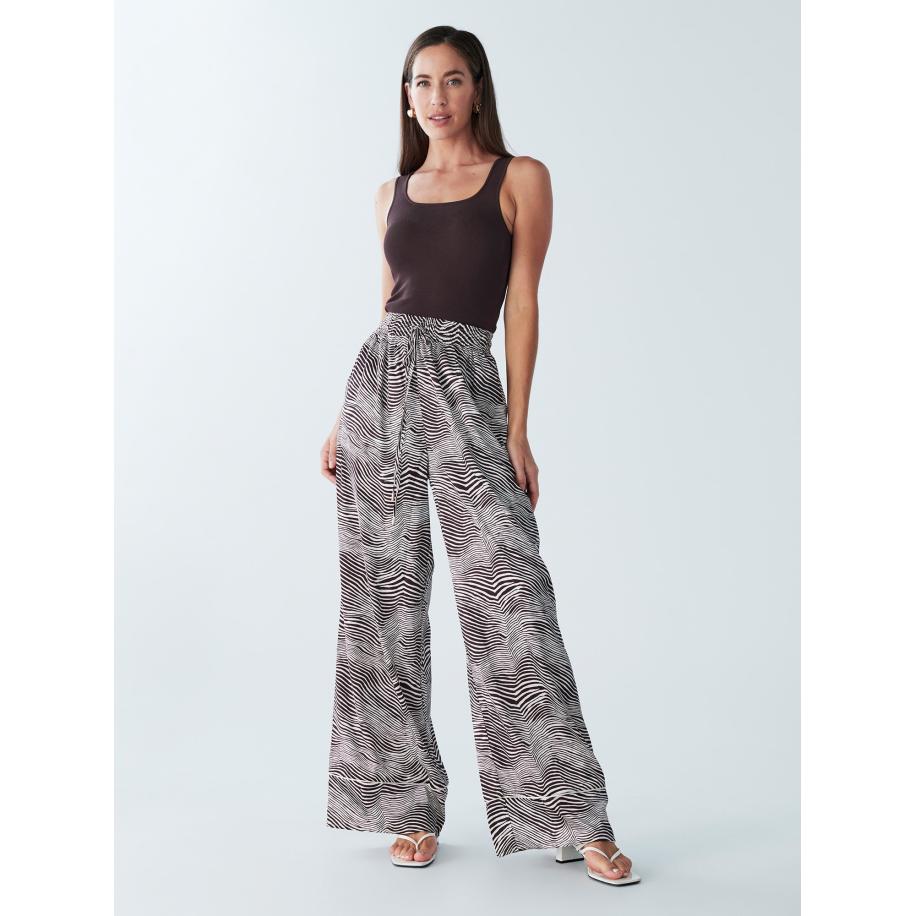 BWLDR BWLDR Broek Kenny donkerbruin / wit -