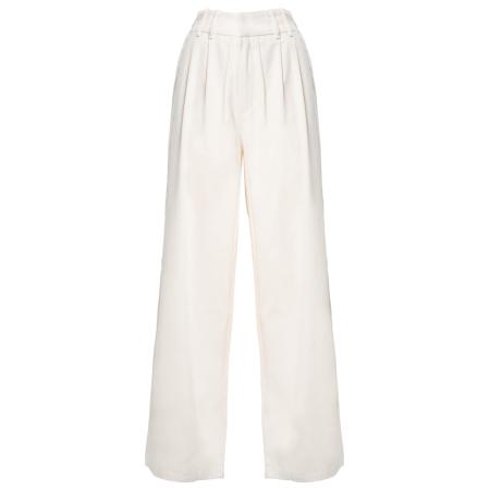 Influencer Influencer Bandplooibroek wit