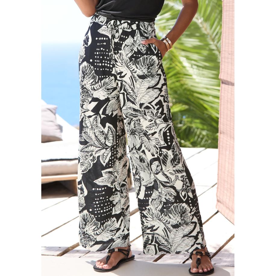 VIVANCE VIVANCE Broek zwart / wit -