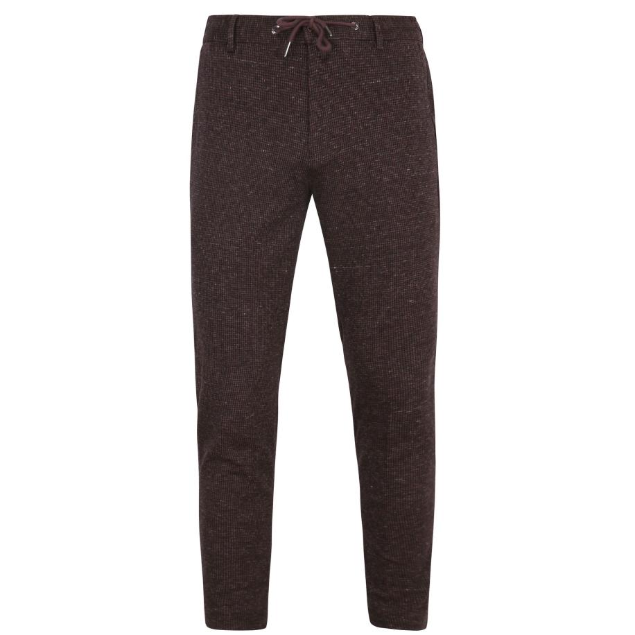Suitable Chino Das Pied de Poule Aurbergine Paars