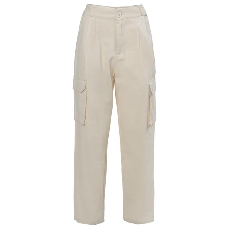 Influencer Influencer Cargobroek natuurwit -