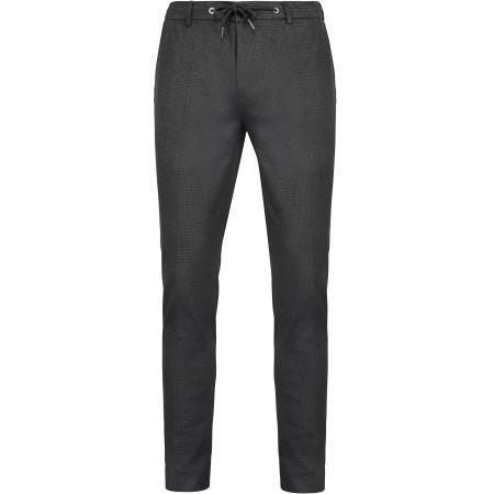 Suitable Chino Das Pied de Poule Antraciet