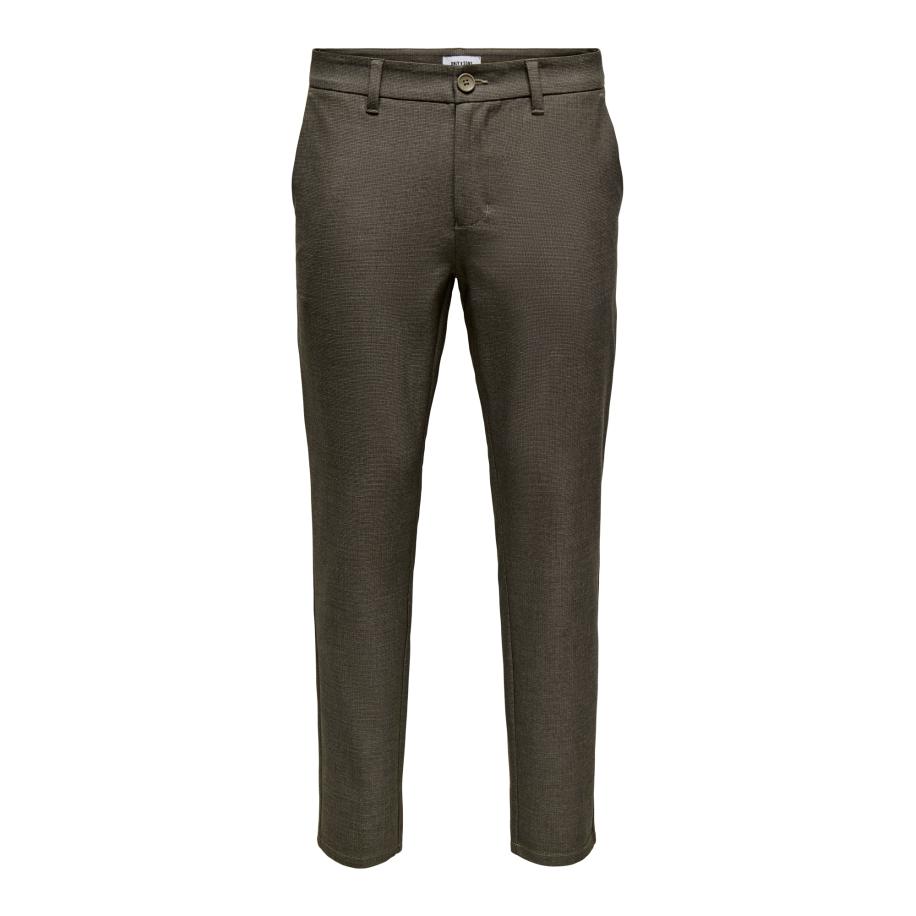 Only & Sons Only & Sons Chino ONSBRAD donkerbruin -