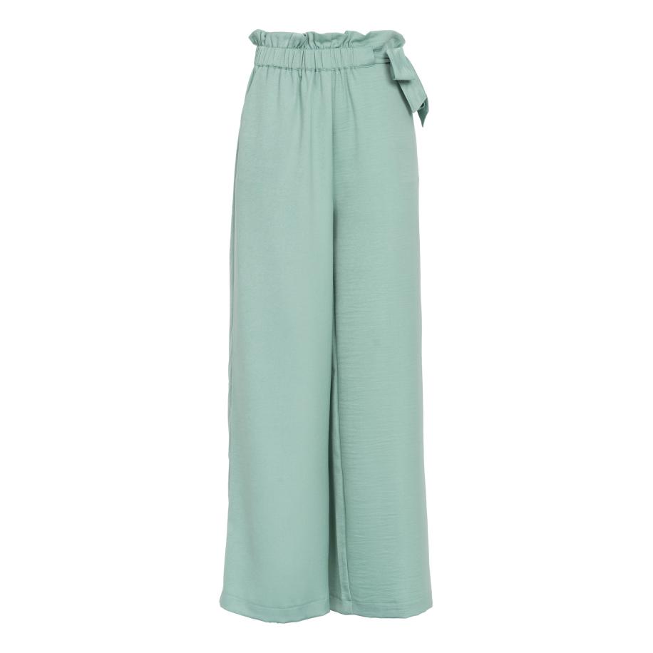 Influencer Influencer Broek Tie up aqua -