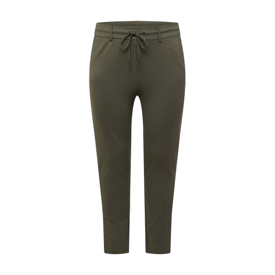 Only Carmakoma ONLY Carmakoma Broek CARGoldtrash Classic olijfgroen -