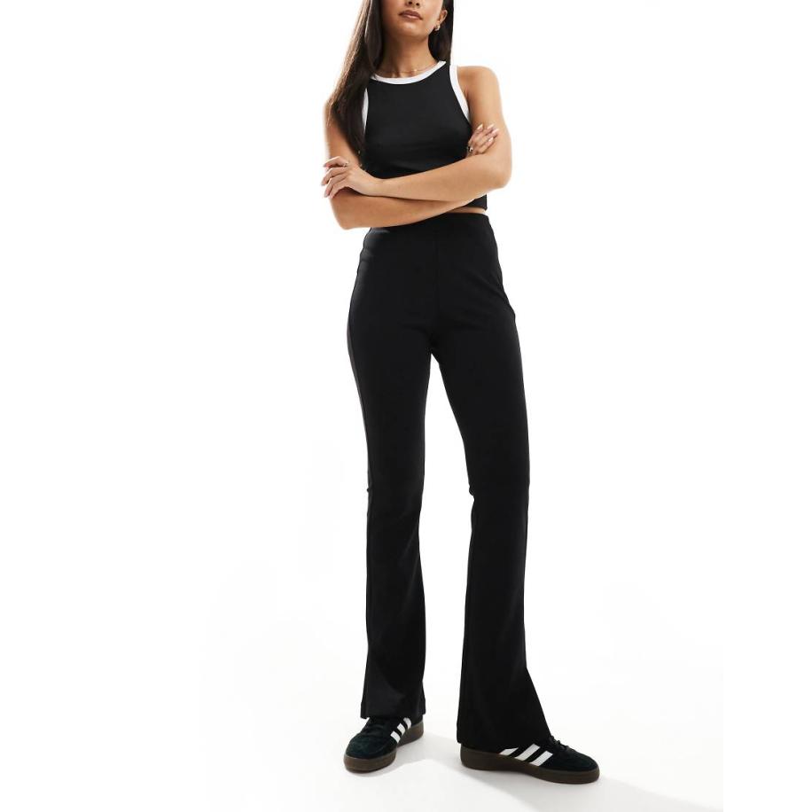 JJXX Flare-broek met hoge taille in zwart Zwart