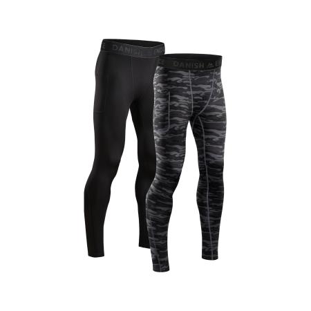 DANISH ENDURANCE DANISH ENDURANCE Functionele broek Compression Tights grijs / zwart