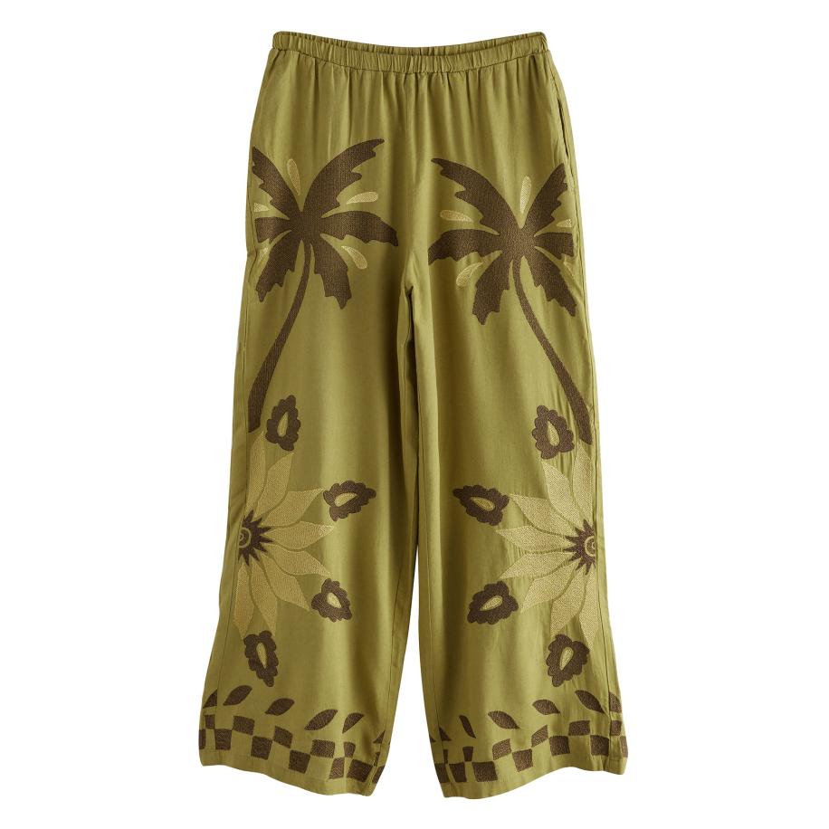Next Next Broek bruin / groen / kaki -