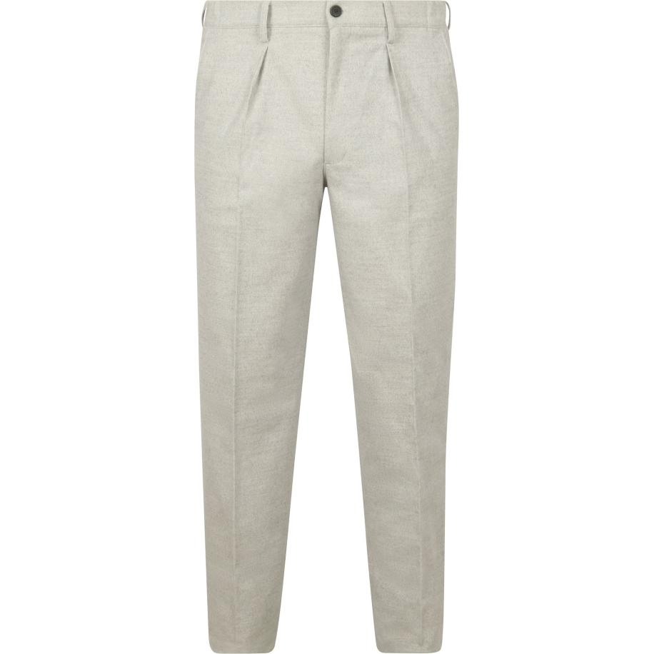 Profuomo Chino Flanel Grijs Grijs