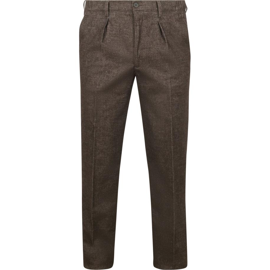 Profuomo Chino Flanel Bruin Bruin