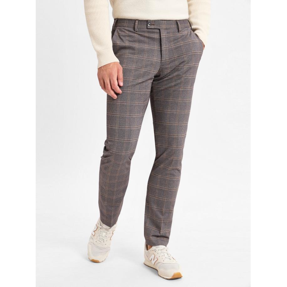 Finshley & Harding Finshley & Harding London Broek Hoxdon bruin / grijs -