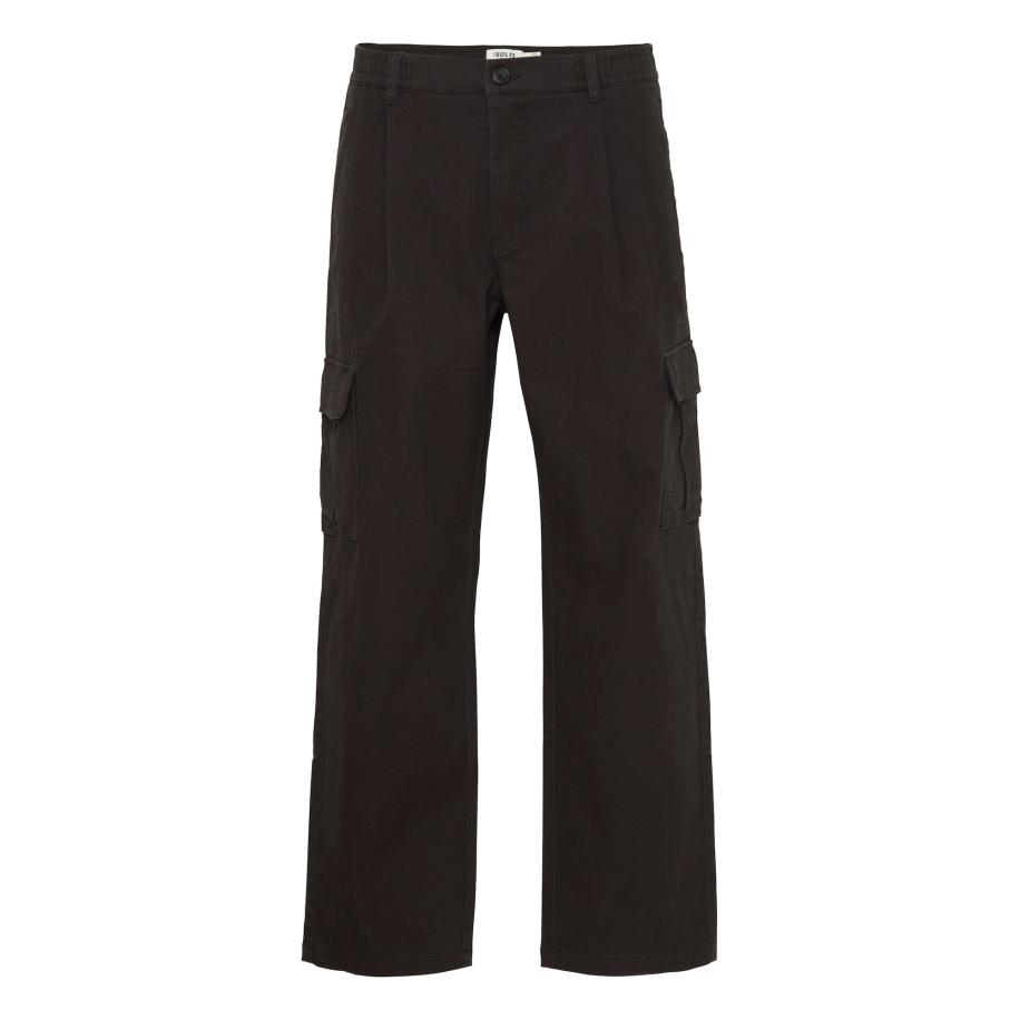 Solid !Solid Cargobroek Nait Alann Elas zwart -