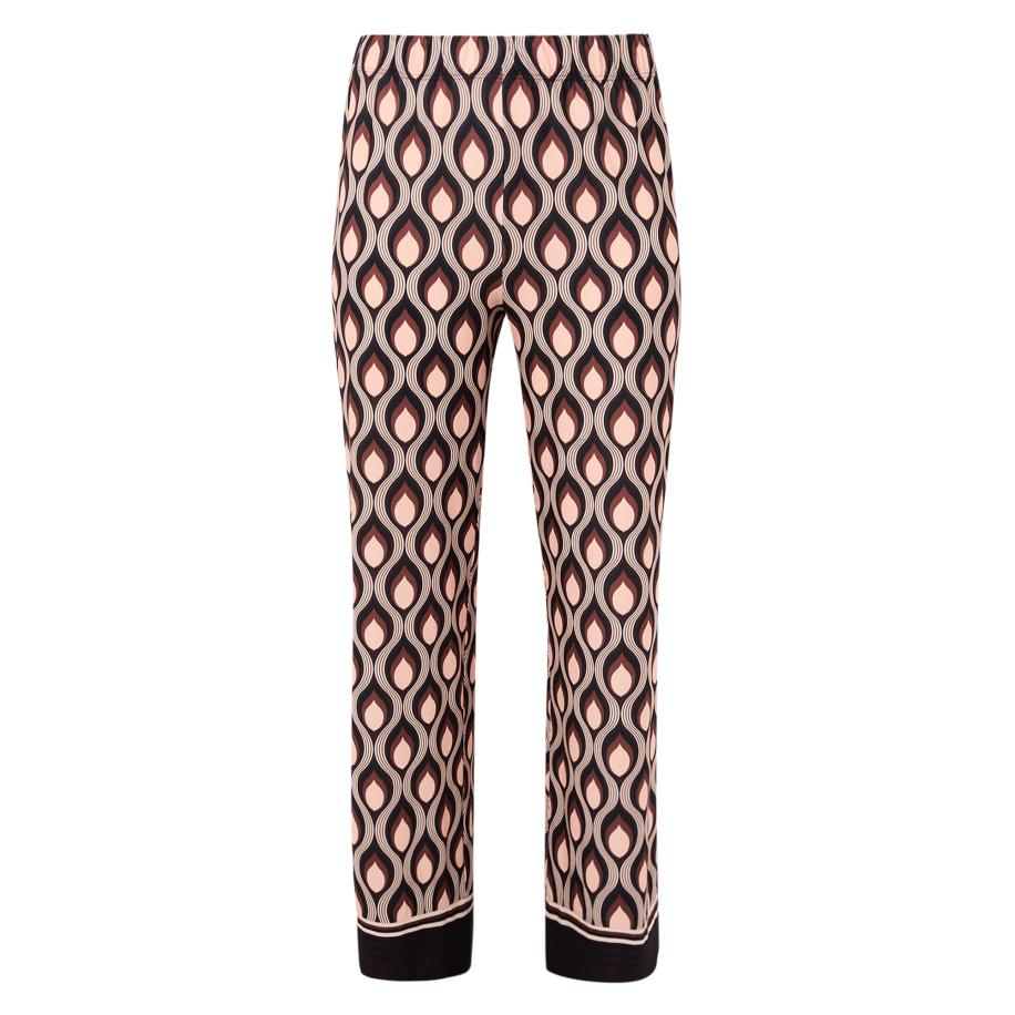 Yoek YOEK Broek Goccia aubergine / pasteloranje / wit -