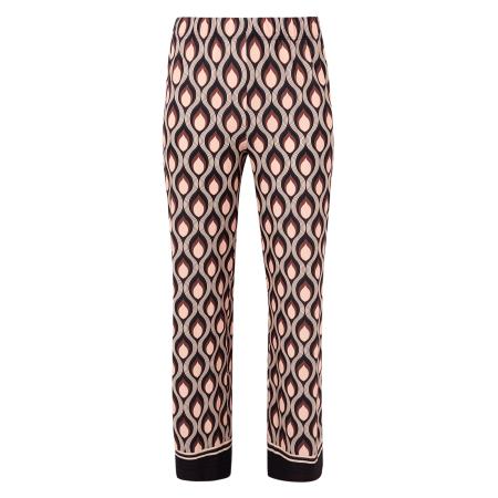 Yoek YOEK Broek Goccia aubergine / pasteloranje / wit