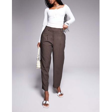 River Island Elegante broek met rechte pasvorm in bruin