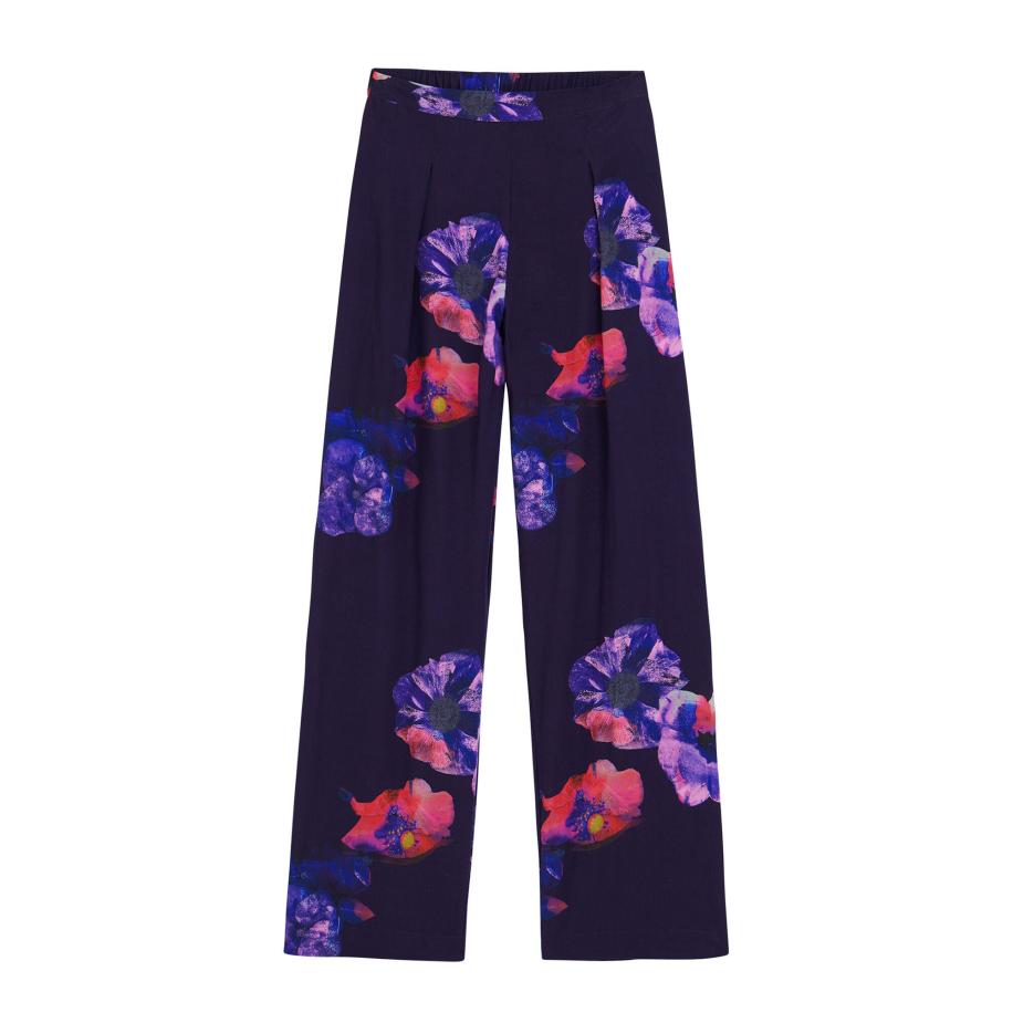 Desigual Desigual Bandplooibroek gemengde kleuren / zwart -
