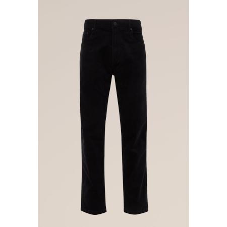 Van Gils heren tapered fit broek van corduroy - Tapered - Donkerblauw - Katoen - Maat: 32/34