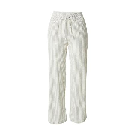 Pieces PIECES Broek SALLY lichtgroen / offwhite