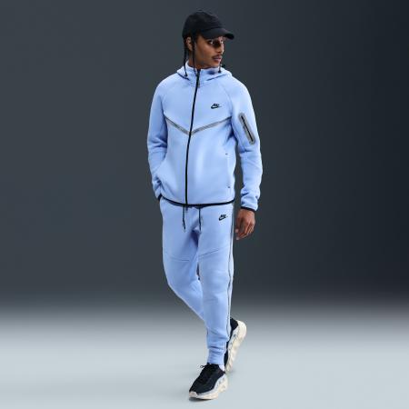 Nike Tech joggingbroek van fleece voor heren met reflecterend design-accenten - Blauw