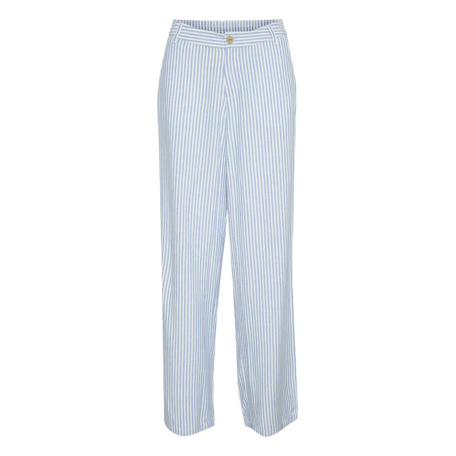 Cream Cream Broek Venta blauw / wit -