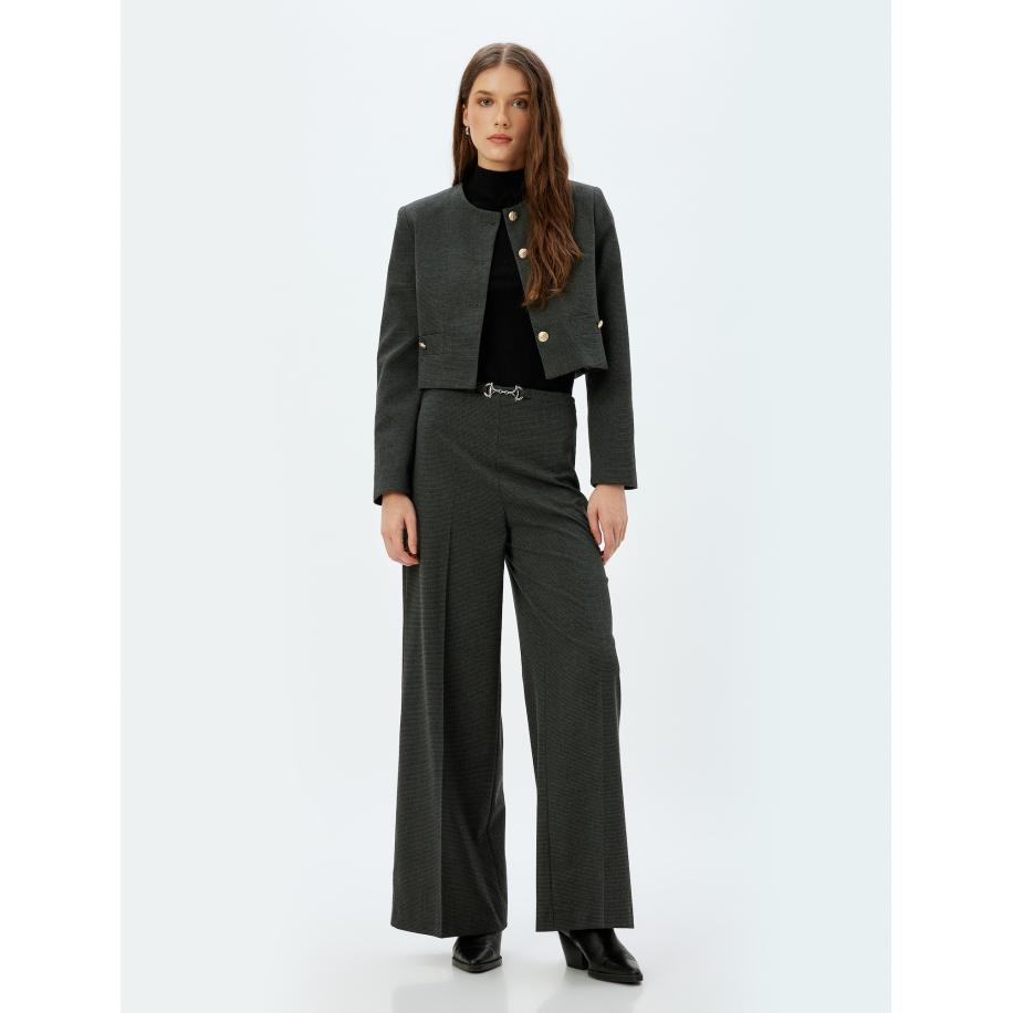 Koton Koton Pantalon donkergrijs / zwart -