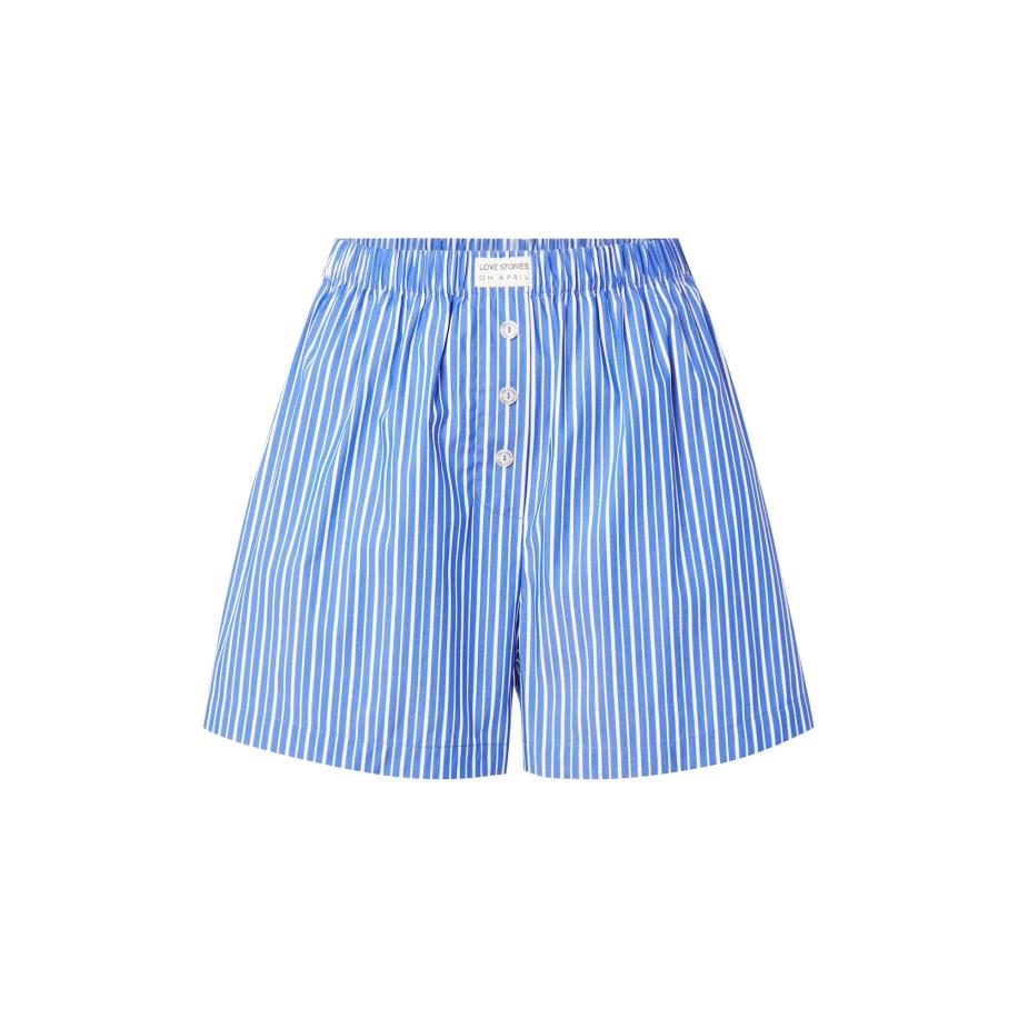 OH APRIL OH APRIL Broek OH APRIL x LOVE Stories - James blauw / wit -