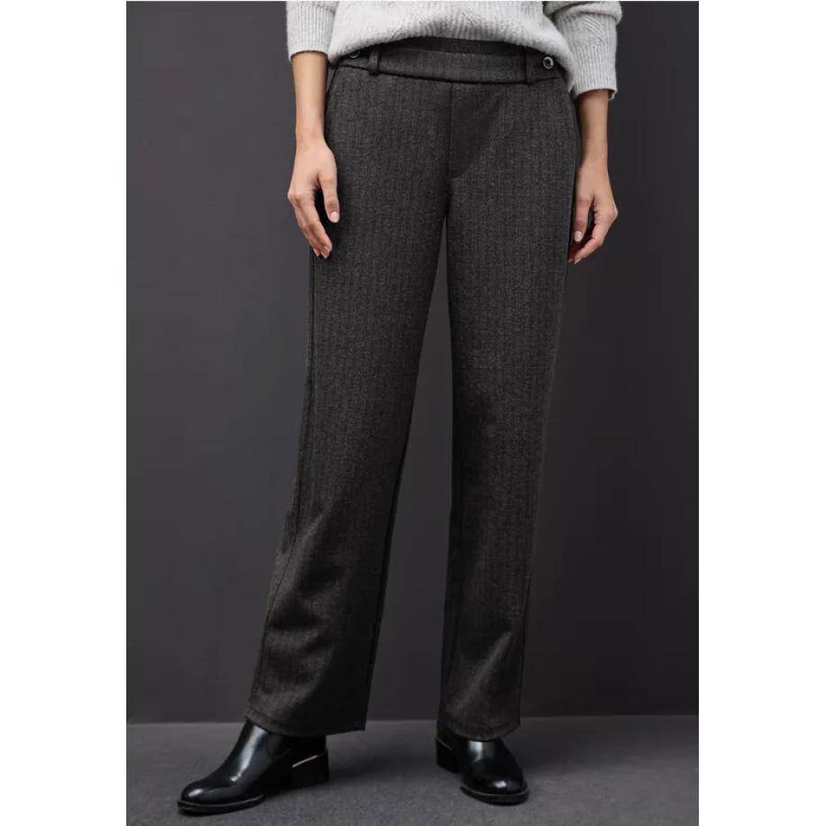 Street One Straight Legs Zwart