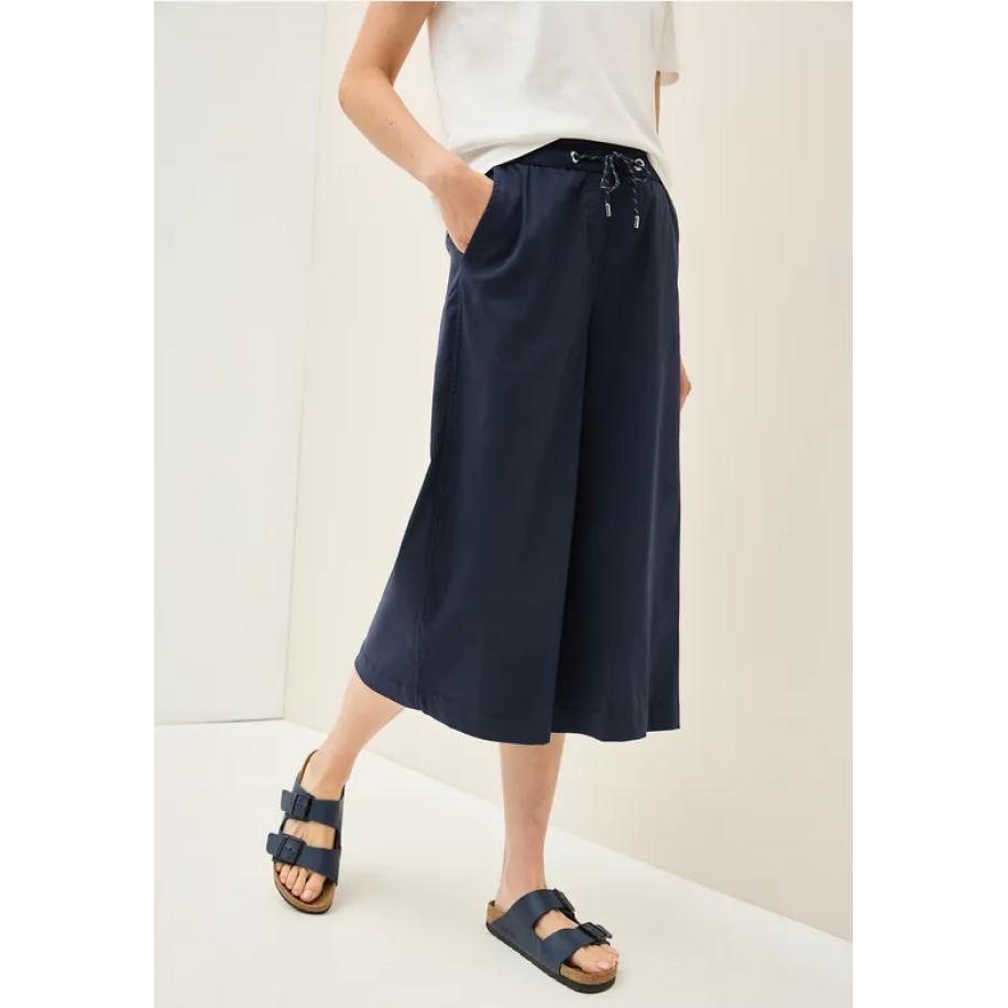 CECIL Broeken met wijde pijpen Blauw