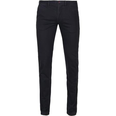 Suitable Chino Sartre Donkerblauw