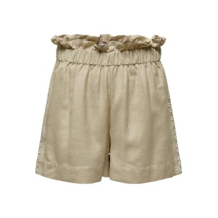 Only ONLY Broek Viva crème / donkerbeige