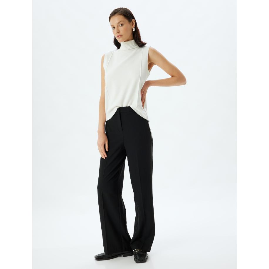 Koton Koton Pantalon zwart / wit -