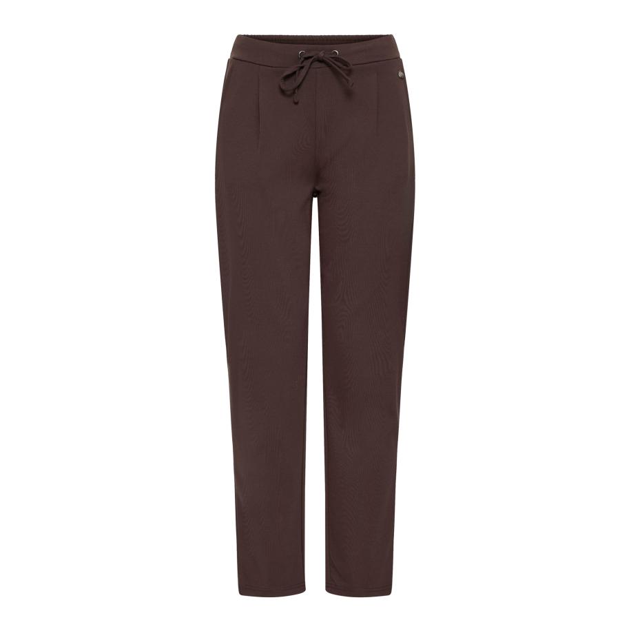 Fransa Fransa Bandplooibroek FRZASTRETCH 1 chocoladebruin -