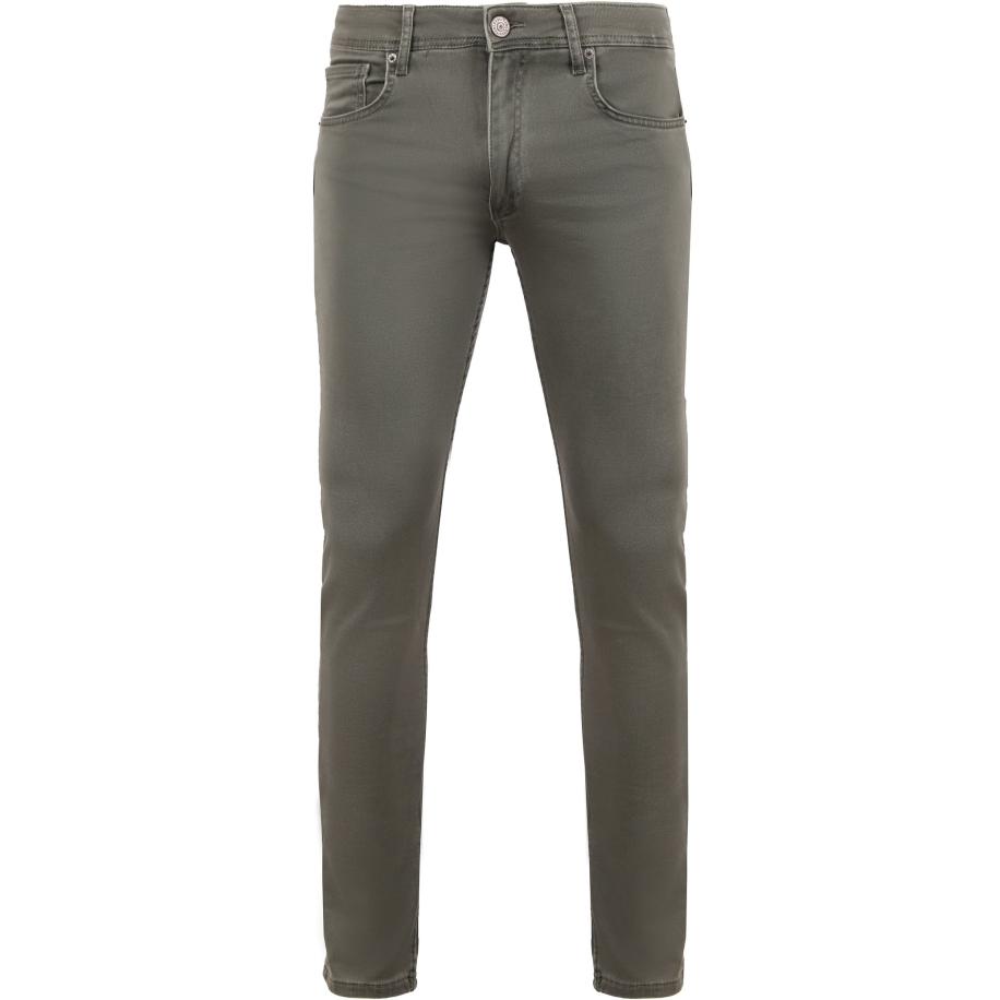 Suitable Kant Jeans Groen Groen