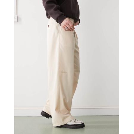 Prohibited - Soho - Geplooide vintage broek in crème-Wit