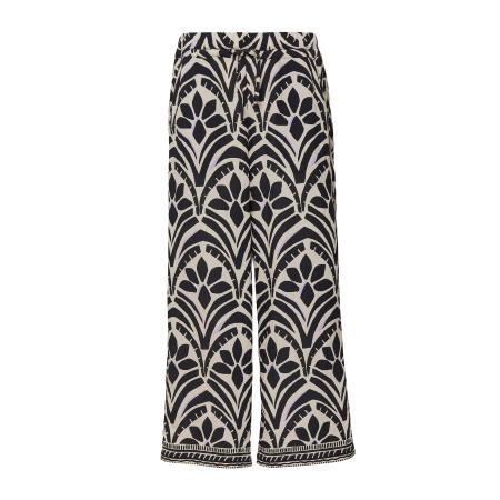 comma casual identity comma casual identity Broek crème / lila / zwart