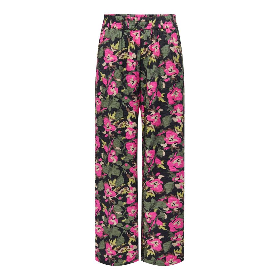 JDY JDY Broek Troya beige / donkerblauw / groen / pink -