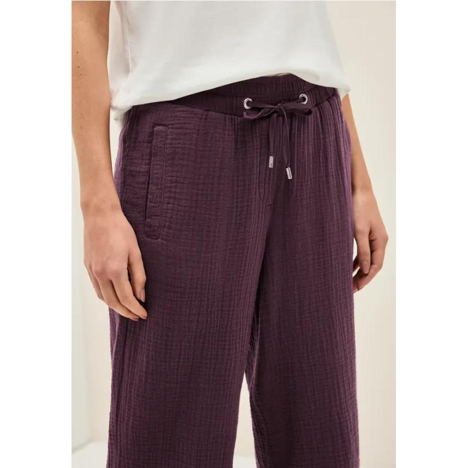 CECIL 3/4 wide leg mousseline broek Rood