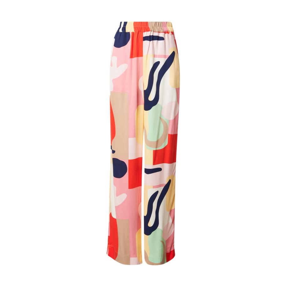 Nümph NÜMPH Broek Ulrika navy / rosa / oranjerood / wit -