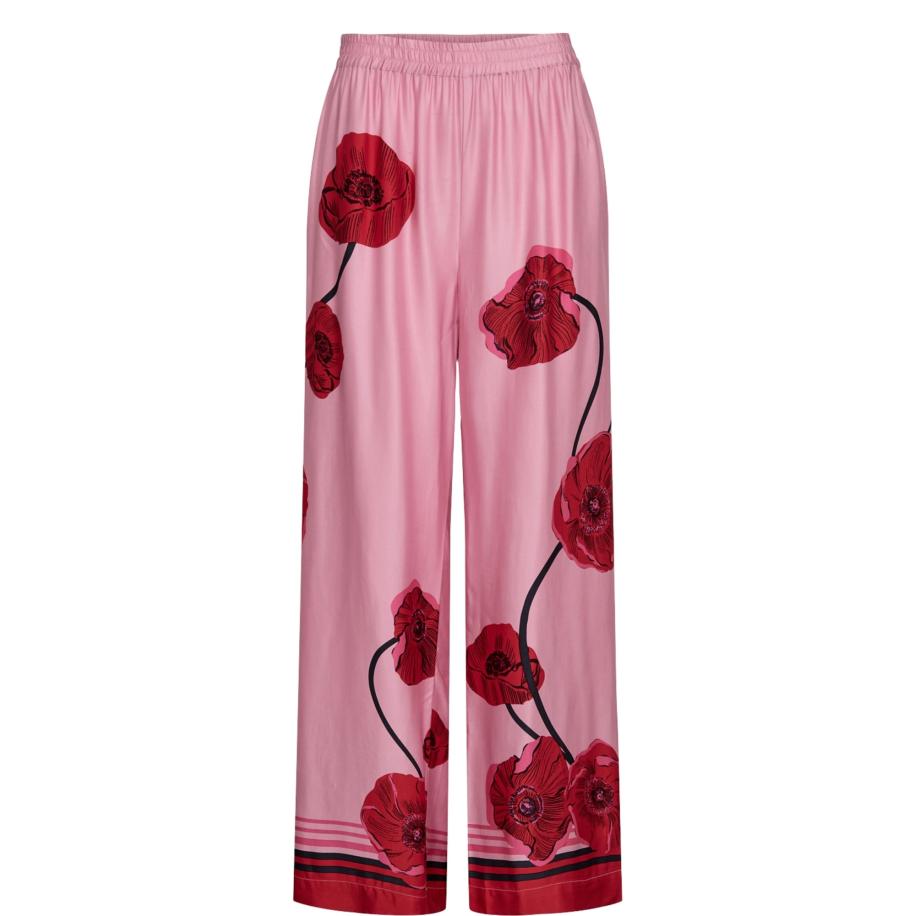 Nümph NÜMPH Broek NUJOELLE orchidee / bordeaux / zwart -